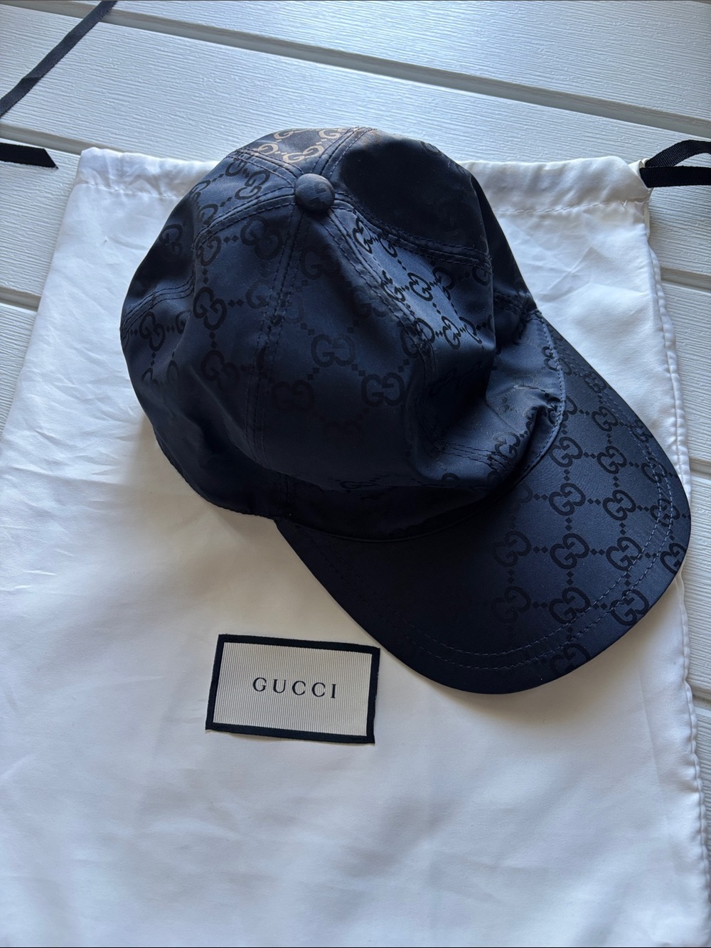 GUCCI Monogram GG Satin Hat